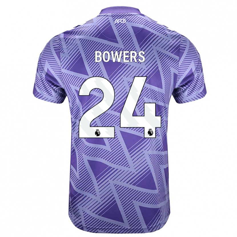 Danxen Kinder Kelci Bowers #24 Blassesviolett Rot Weiß Auswärtstrikot Trikot 2026/27 T-Shirt Schweiz