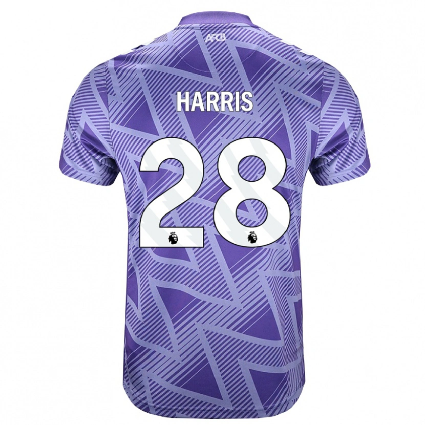 Danxen Kinder Charlotte Harris #28 Blassesviolett Rot Weiß Auswärtstrikot Trikot 2026/27 T-Shirt Schweiz