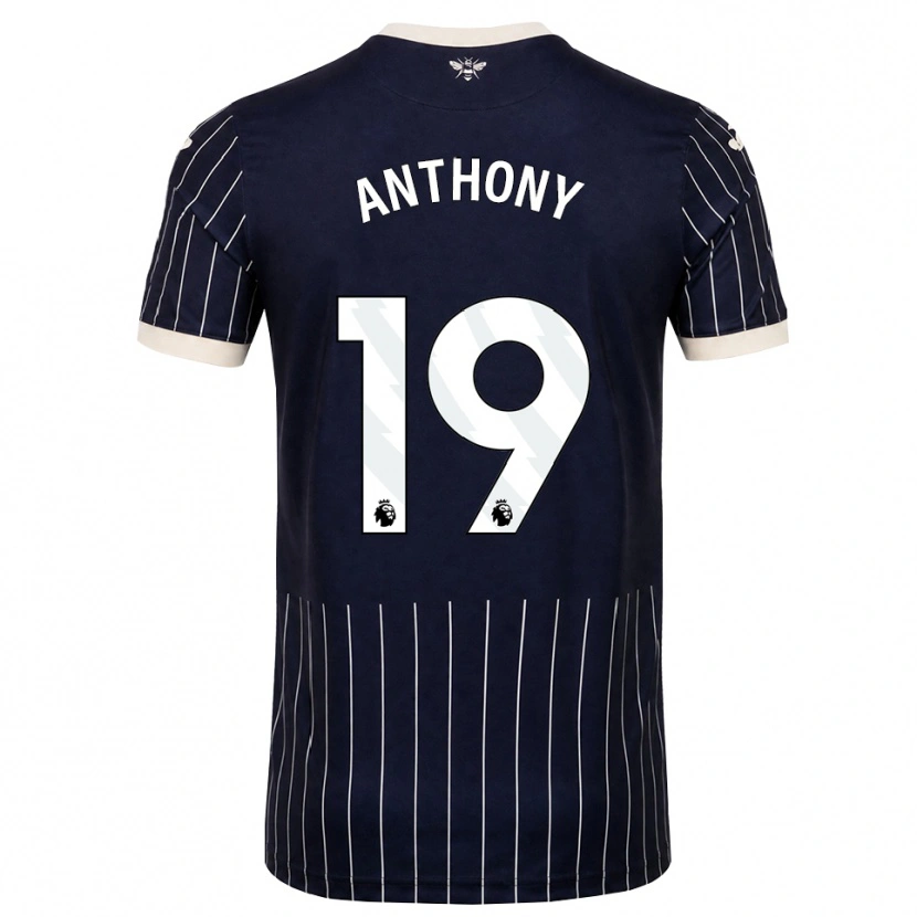 Danxen Kinder Jaidon Anthony #19 Schwarz Weiß Auswärtstrikot Trikot 2026/27 T-Shirt Schweiz