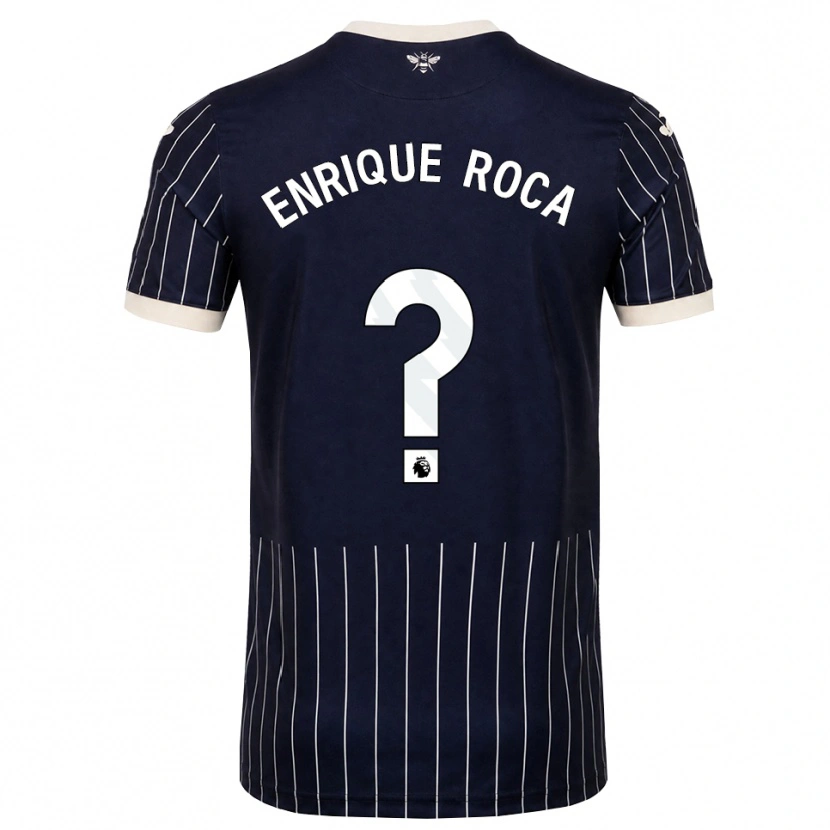 Danxen Kinder Enrique Roca #0 Schwarz Weiß Auswärtstrikot Trikot 2026/27 T-Shirt Schweiz