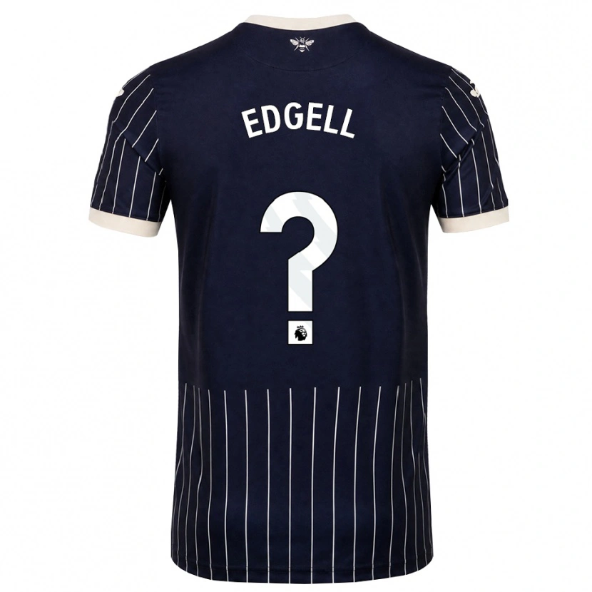 Danxen Kinder Vincent Edgell #0 Schwarz Weiß Auswärtstrikot Trikot 2026/27 T-Shirt Schweiz