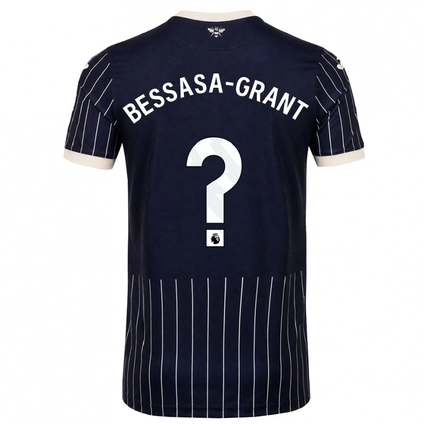 Danxen Kinder Mekhai Bessasa-Grant #0 Schwarz Weiß Auswärtstrikot Trikot 2026/27 T-Shirt Schweiz