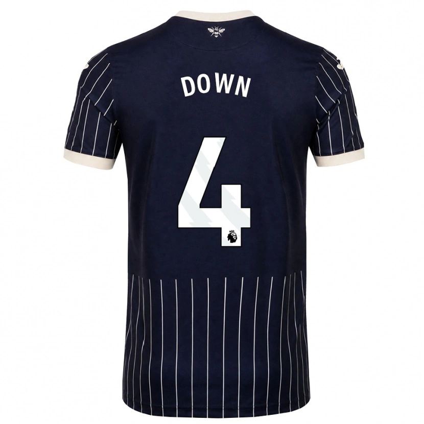 Danxen Kinder Alissa Down #4 Schwarz Weiß Auswärtstrikot Trikot 2026/27 T-Shirt Schweiz