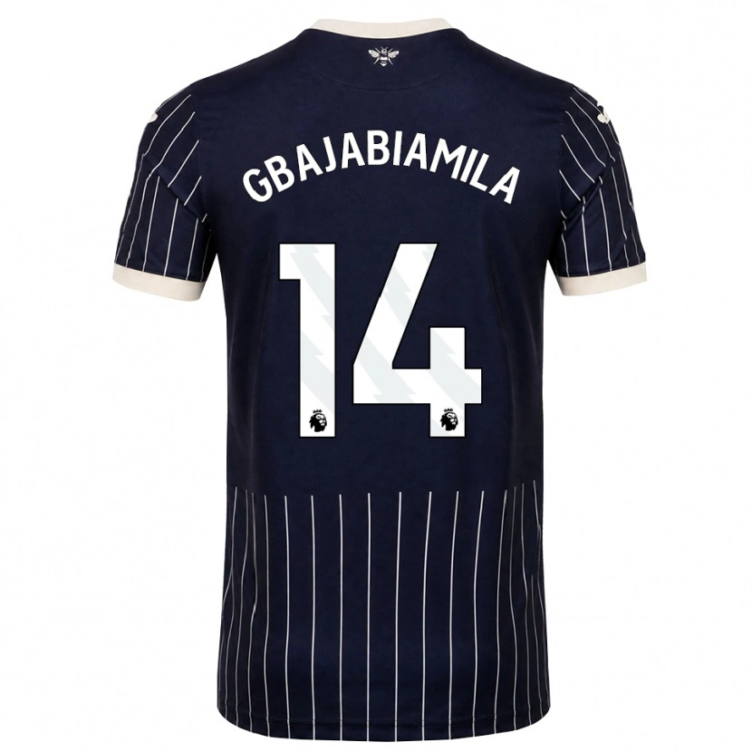 Danxen Kinder Habeebat Gbajabiamila #14 Schwarz Weiß Auswärtstrikot Trikot 2026/27 T-Shirt Schweiz