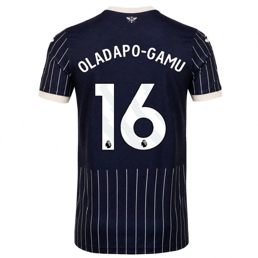 Danxen Kinder Josh Oladapo-Gamu #16 Schwarz Weiß Auswärtstrikot Trikot 2026/27 T-Shirt Schweiz