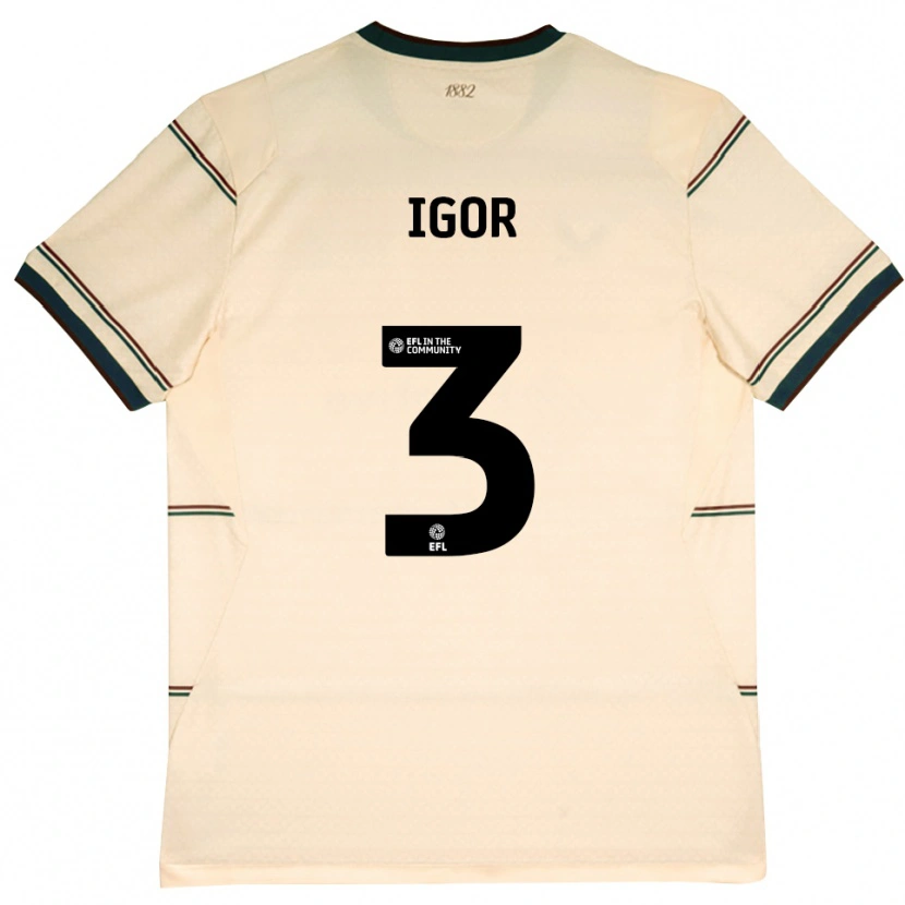 Danxen Kinder Igor Julio #3 Beige Burgund Auswärtstrikot Trikot 2026/27 T-Shirt Schweiz