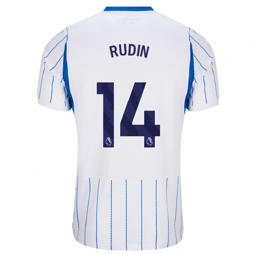 Danxen Kinder Daniel Rudin #14 Himmelblau Weiß Auswärtstrikot Trikot 2026/27 T-Shirt Schweiz