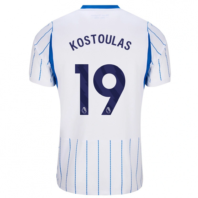 Danxen Kinder Charalampos Kostoulas #19 Himmelblau Weiß Auswärtstrikot Trikot 2026/27 T-Shirt Schweiz