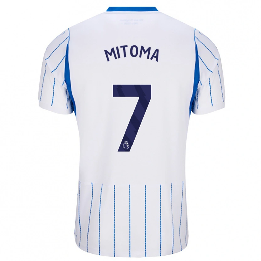 Danxen Kinder Kaoru Mitoma #7 Himmelblau Weiß Auswärtstrikot Trikot 2026/27 T-Shirt Schweiz