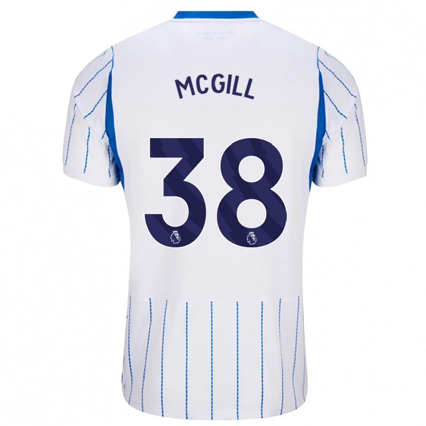 Danxen Kinder Tom Mcgill #38 Himmelblau Weiß Auswärtstrikot Trikot 2026/27 T-Shirt Schweiz
