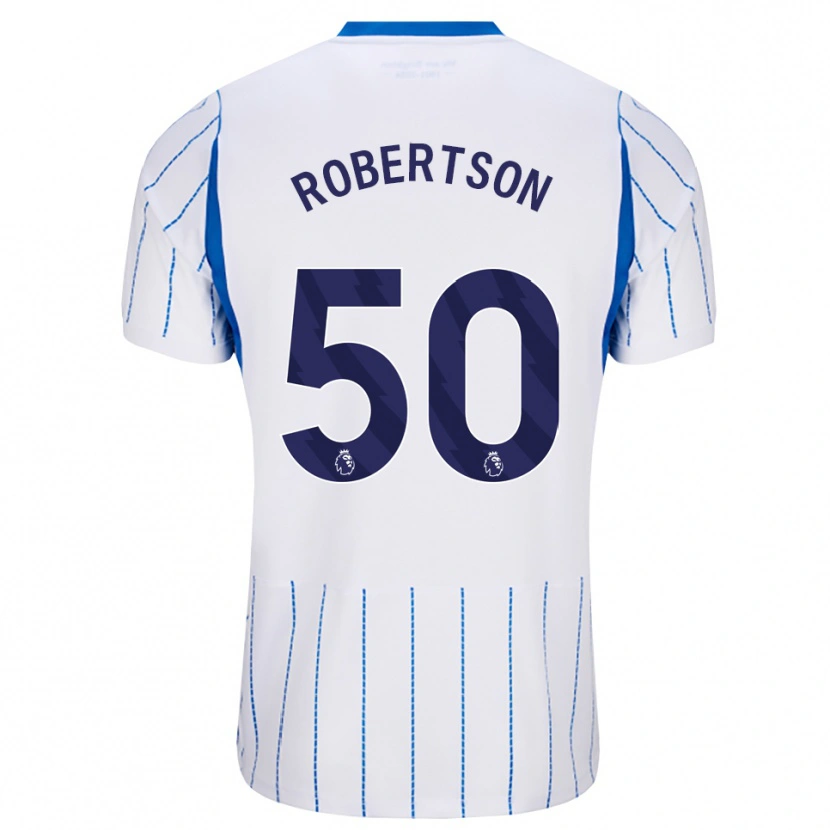 Danxen Kinder Josh Robertson #50 Himmelblau Weiß Auswärtstrikot Trikot 2026/27 T-Shirt Schweiz