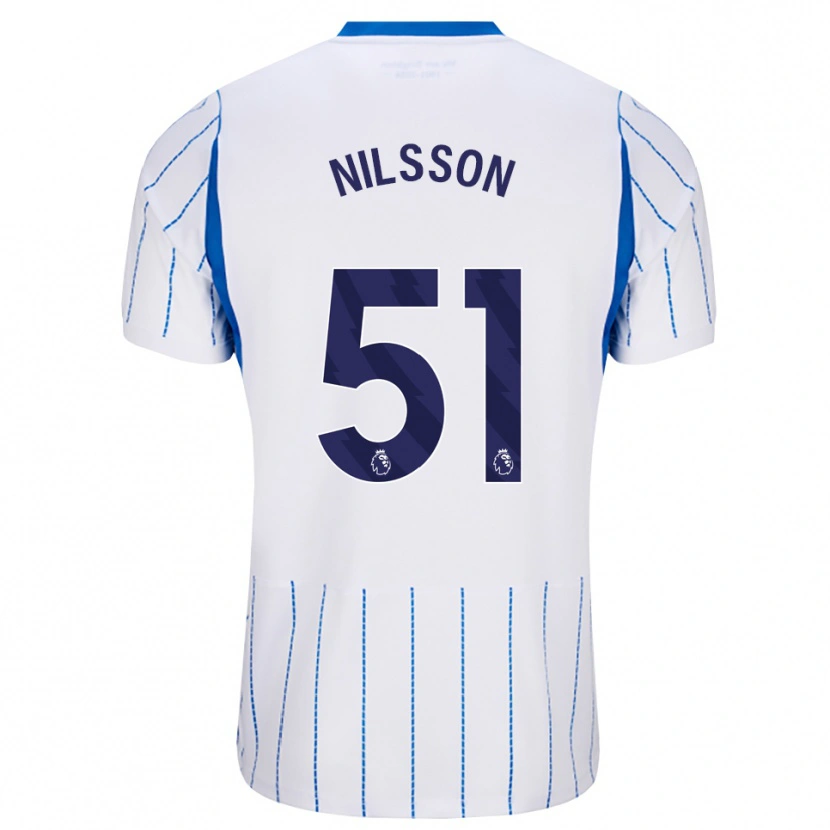 Danxen Kinder Casper Nilsson #51 Himmelblau Weiß Auswärtstrikot Trikot 2026/27 T-Shirt Schweiz