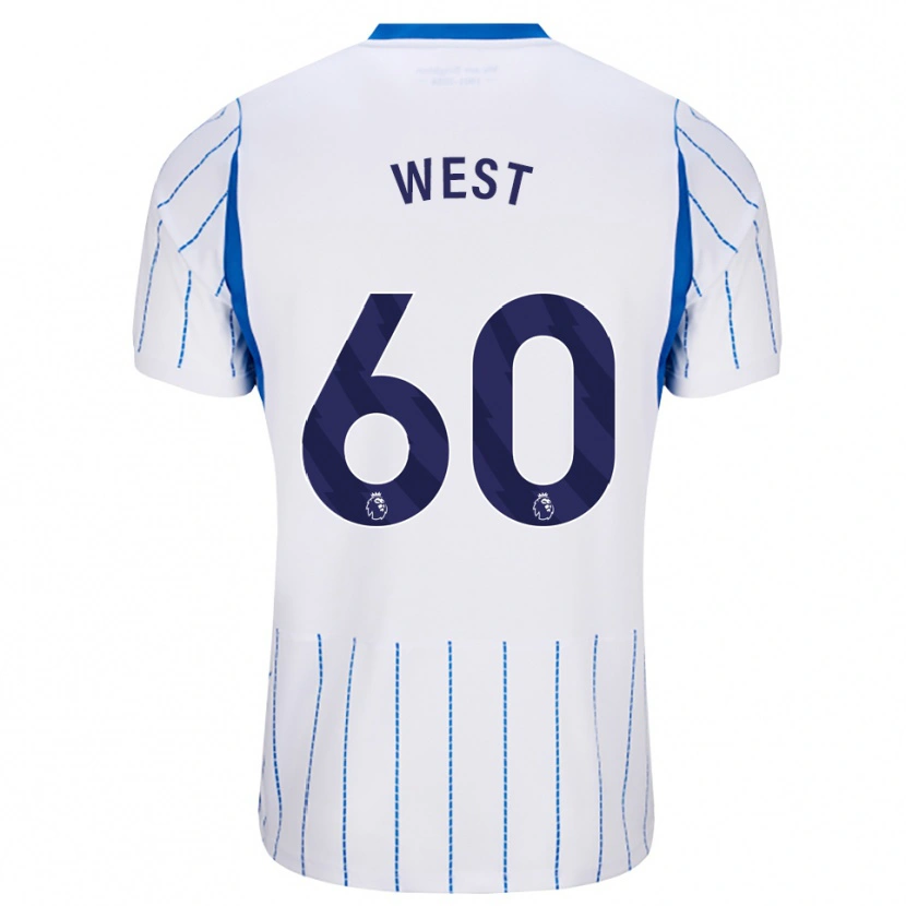 Danxen Kinder Aidan West #60 Himmelblau Weiß Auswärtstrikot Trikot 2026/27 T-Shirt Schweiz