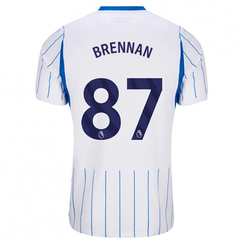 Danxen Kinder Zach Brennan #87 Himmelblau Weiß Auswärtstrikot Trikot 2026/27 T-Shirt Schweiz