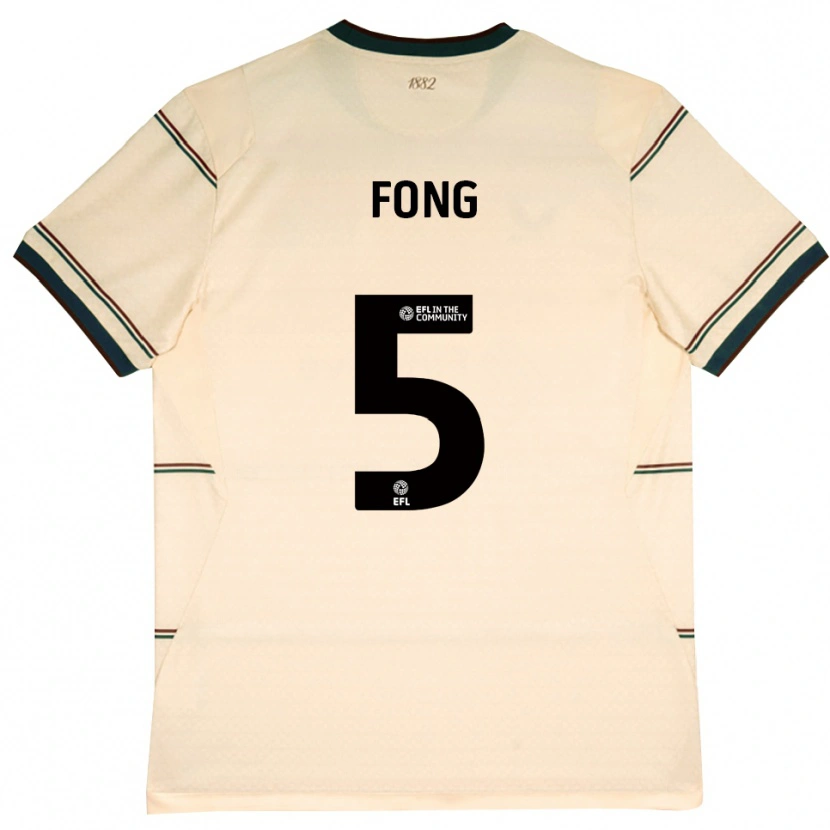 Danxen Kinder Luca Fong #5 Beige Burgund Auswärtstrikot Trikot 2026/27 T-Shirt Schweiz