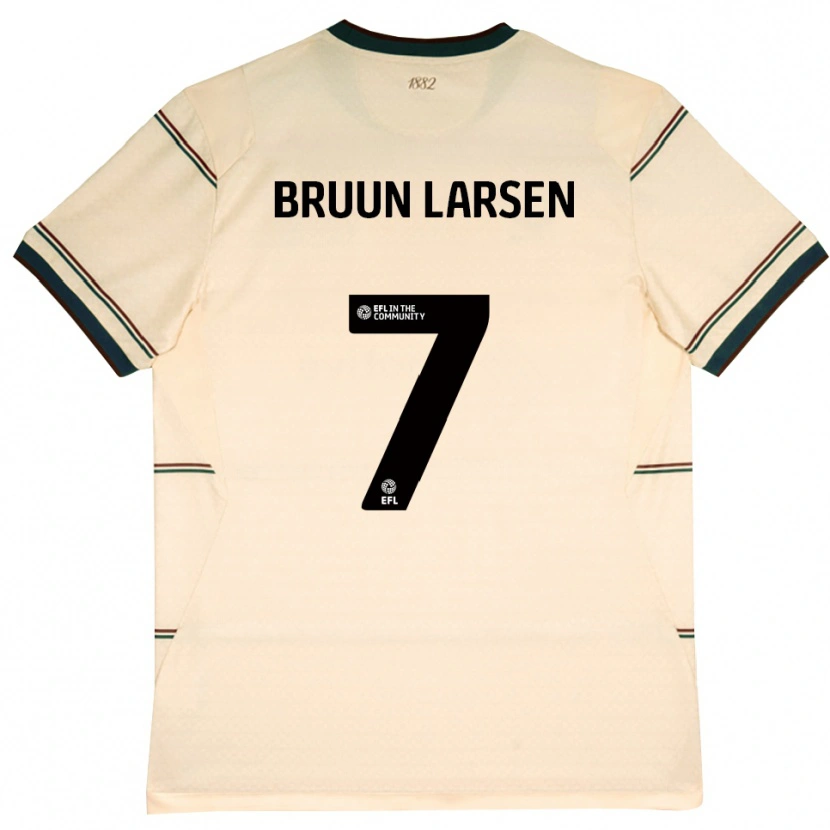 Danxen Kinder Jacob Bruun Larsen #7 Beige Burgund Auswärtstrikot Trikot 2026/27 T-Shirt Schweiz
