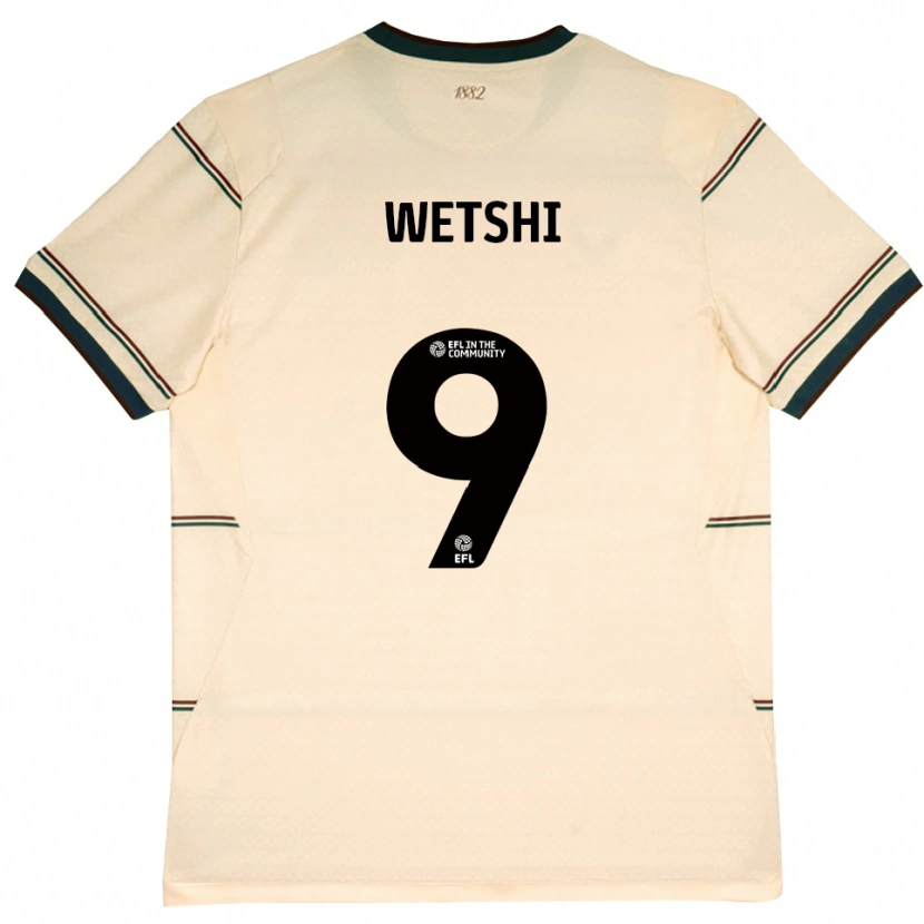 Danxen Kinder Benji Wetshi #9 Beige Burgund Auswärtstrikot Trikot 2026/27 T-Shirt Schweiz