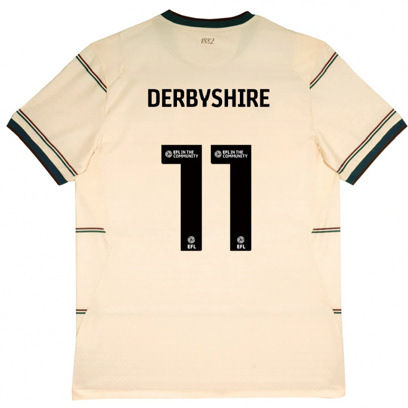 Danxen Kinder Braidin Derbyshire #11 Beige Burgund Auswärtstrikot Trikot 2026/27 T-Shirt Schweiz