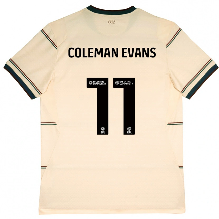 Danxen Kinder Amaya Coleman-Evans #11 Beige Burgund Auswärtstrikot Trikot 2026/27 T-Shirt Schweiz