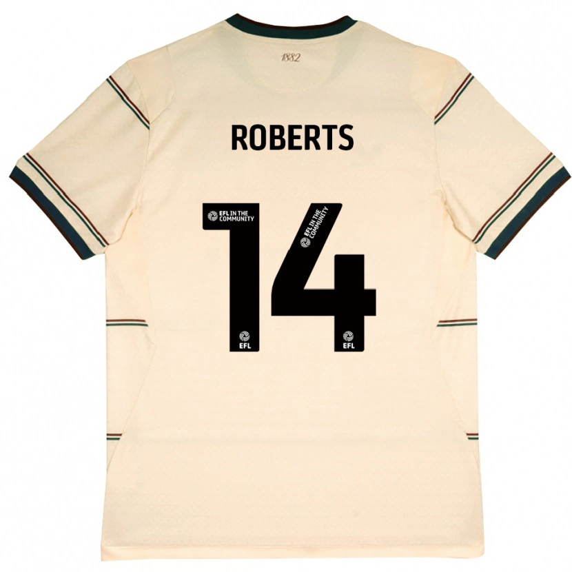 Danxen Kinder Connor Roberts #14 Beige Burgund Auswärtstrikot Trikot 2026/27 T-Shirt Schweiz