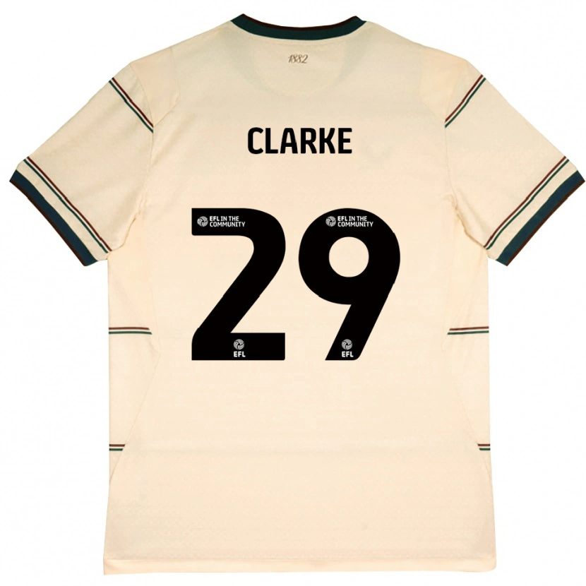 Danxen Kinder Abby Clarke #29 Beige Burgund Auswärtstrikot Trikot 2026/27 T-Shirt Schweiz