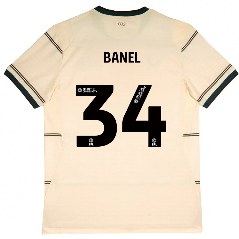 Danxen Kinder Jaydon Banel #34 Beige Burgund Auswärtstrikot Trikot 2026/27 T-Shirt Schweiz