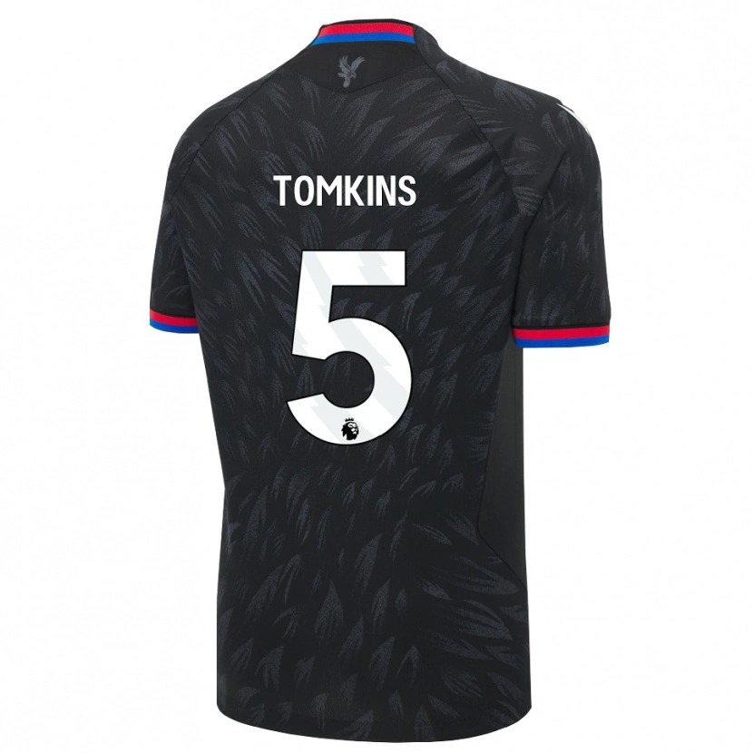 Danxen Kinder James Tomkins #5 Schwarz Blau Rot Auswärtstrikot Trikot 2026/27 T-Shirt Schweiz