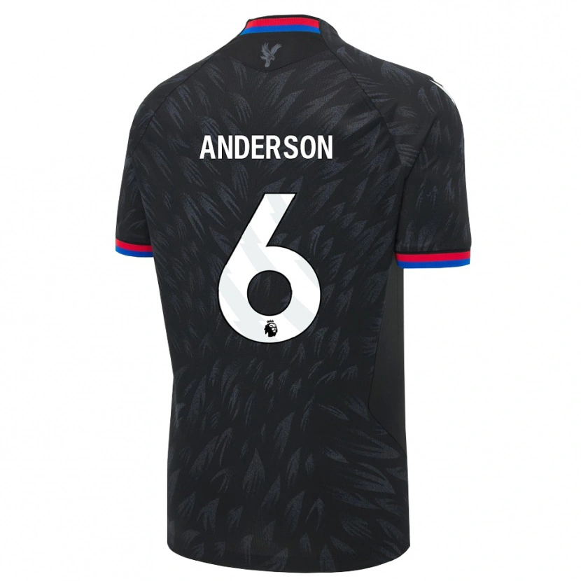 Danxen Kinder Raihaan Anderson #6 Schwarz Blau Rot Auswärtstrikot Trikot 2026/27 T-Shirt Schweiz