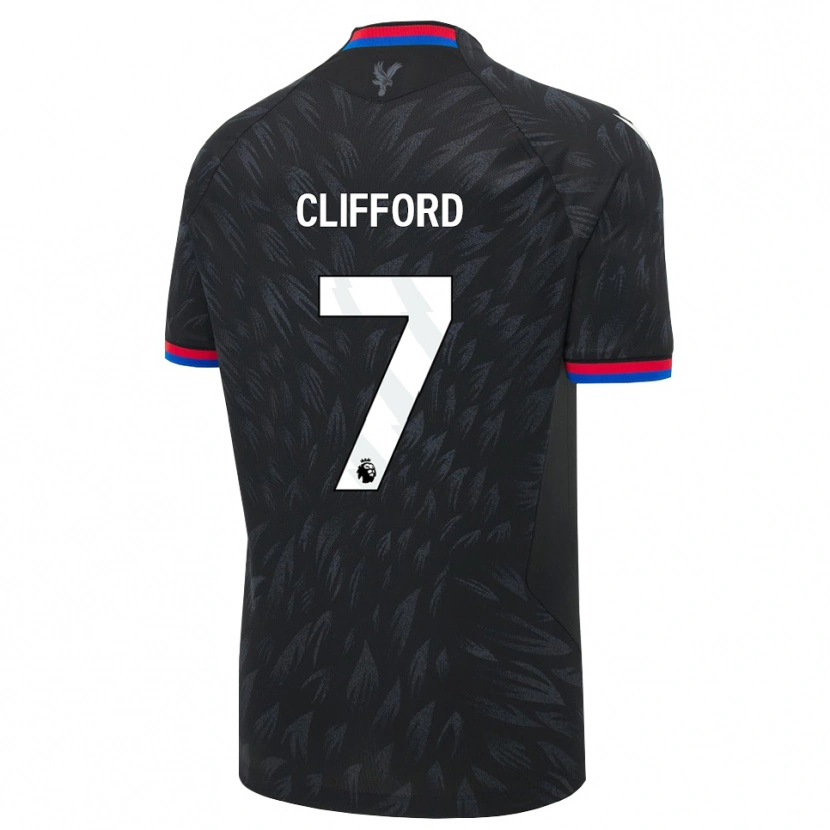 Danxen Kinder Charley Clifford #7 Schwarz Blau Rot Auswärtstrikot Trikot 2026/27 T-Shirt Schweiz