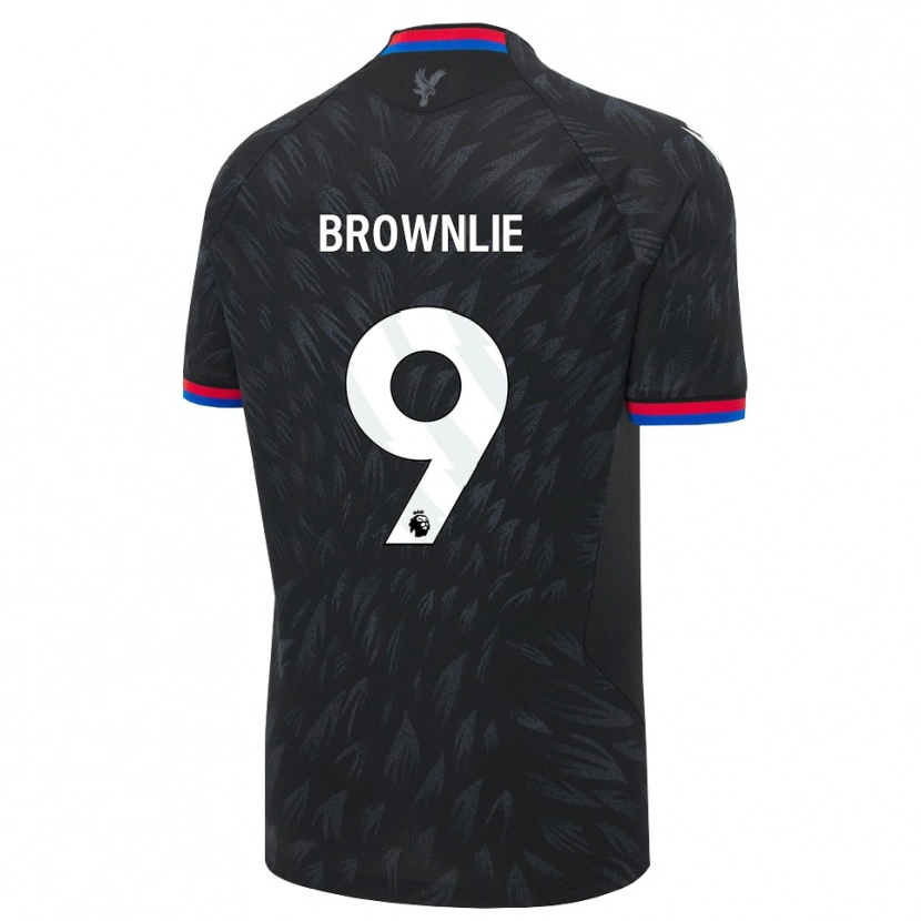 Danxen Kinder Rylan Brownlie #9 Schwarz Blau Rot Auswärtstrikot Trikot 2026/27 T-Shirt Schweiz