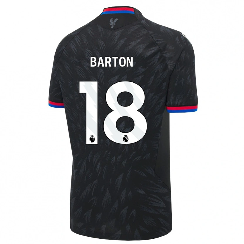 Danxen Kinder Kirsty Barton #18 Schwarz Blau Rot Auswärtstrikot Trikot 2026/27 T-Shirt Schweiz