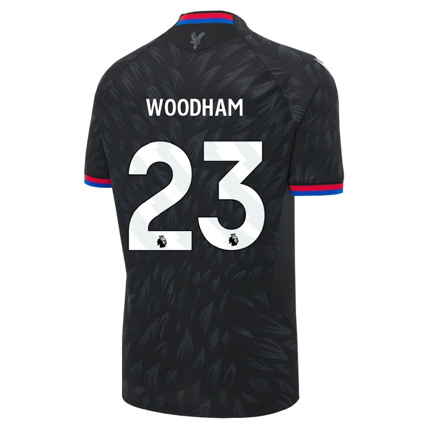 Danxen Kinder Lily Woodham #23 Schwarz Blau Rot Auswärtstrikot Trikot 2026/27 T-Shirt Schweiz