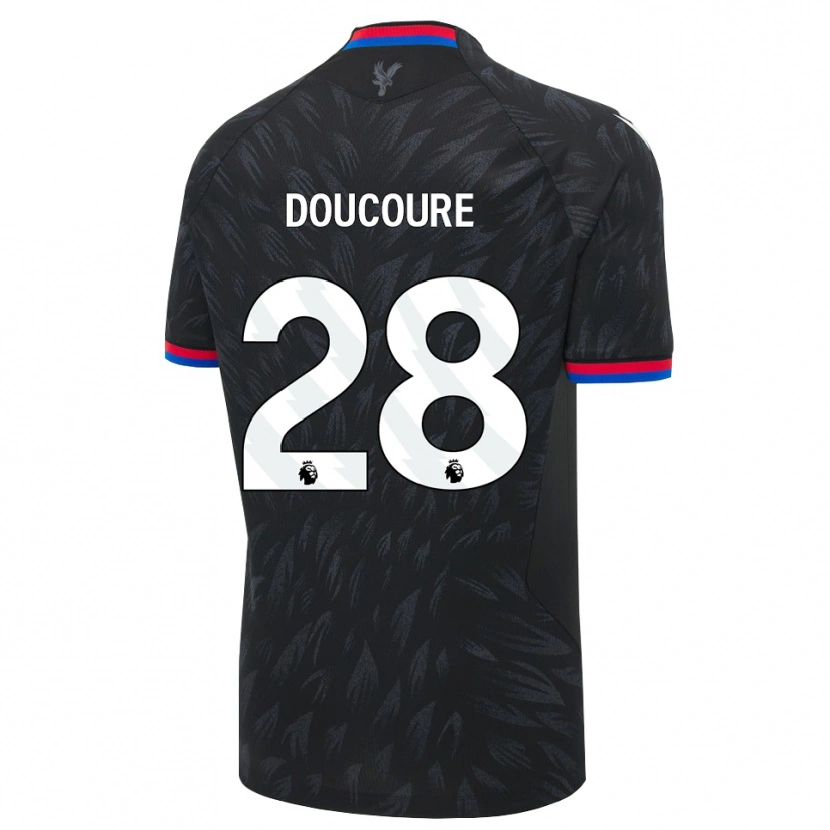 Danxen Kinder Cheick Doucouré #28 Schwarz Blau Rot Auswärtstrikot Trikot 2026/27 T-Shirt Schweiz