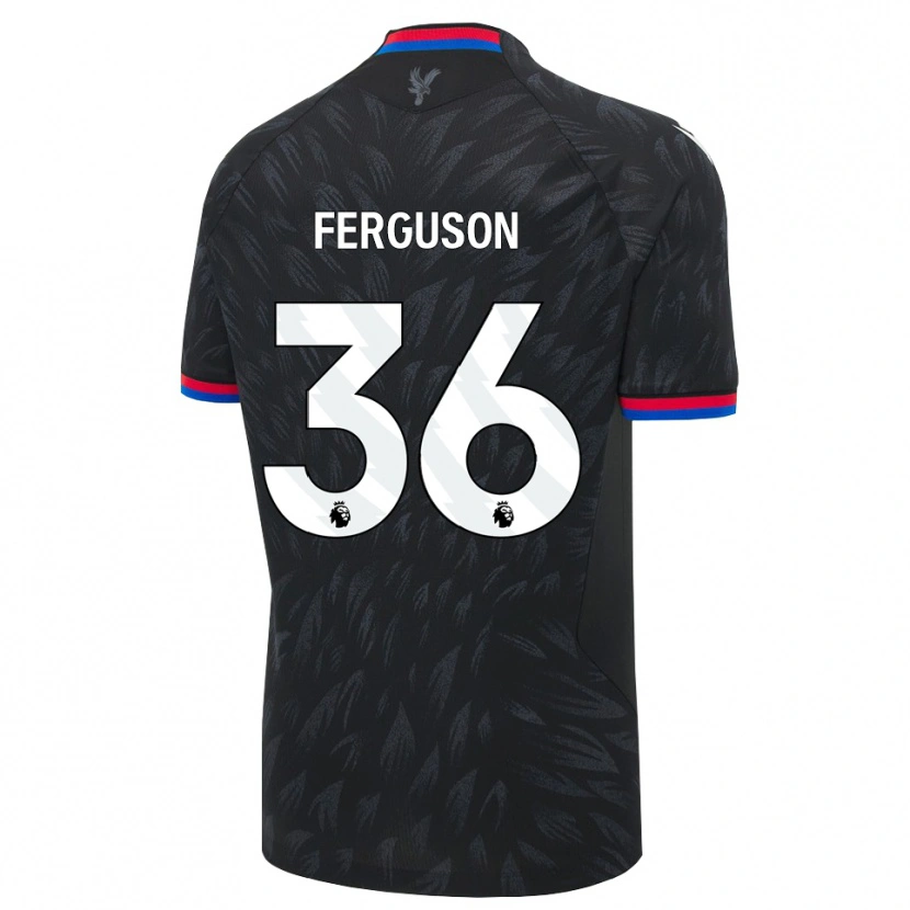 Danxen Kinder Nathan Ferguson #36 Schwarz Blau Rot Auswärtstrikot Trikot 2026/27 T-Shirt Schweiz