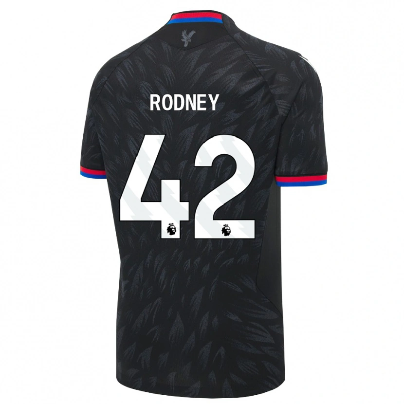 Danxen Kinder Kaden Rodney #42 Schwarz Blau Rot Auswärtstrikot Trikot 2026/27 T-Shirt Schweiz