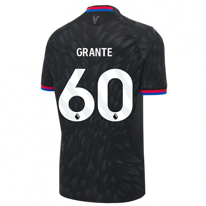 Danxen Kinder Jake Grante #60 Schwarz Blau Rot Auswärtstrikot Trikot 2026/27 T-Shirt Schweiz