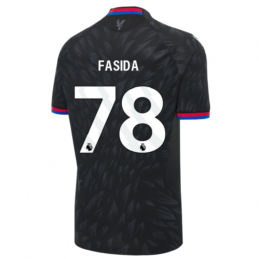 Danxen Kinder Jacob Fasida #78 Schwarz Blau Rot Auswärtstrikot Trikot 2026/27 T-Shirt Schweiz