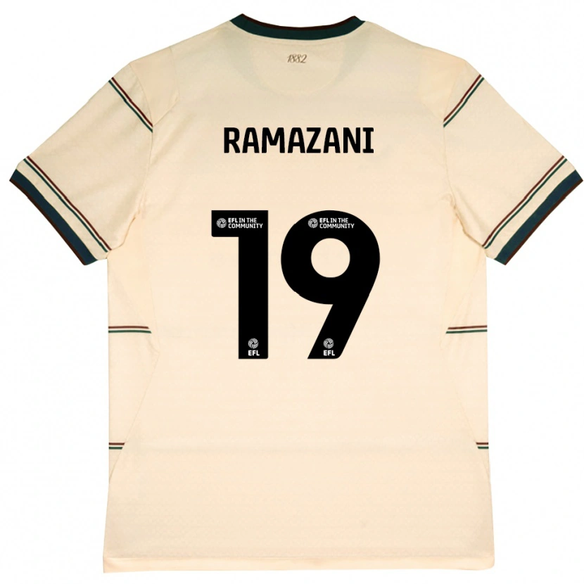 Danxen Kinder Largie Ramazani #19 Beige Burgund Auswärtstrikot Trikot 2026/27 T-Shirt Schweiz
