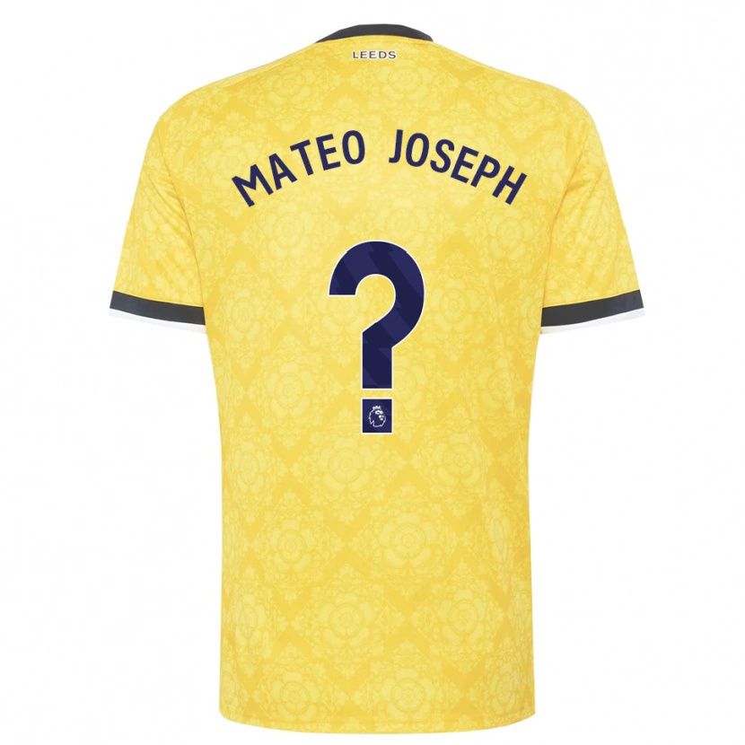 Danxen Kinder Mateo Joseph #0 Gelb Weiß Schwarz Auswärtstrikot Trikot 2026/27 T-Shirt Schweiz