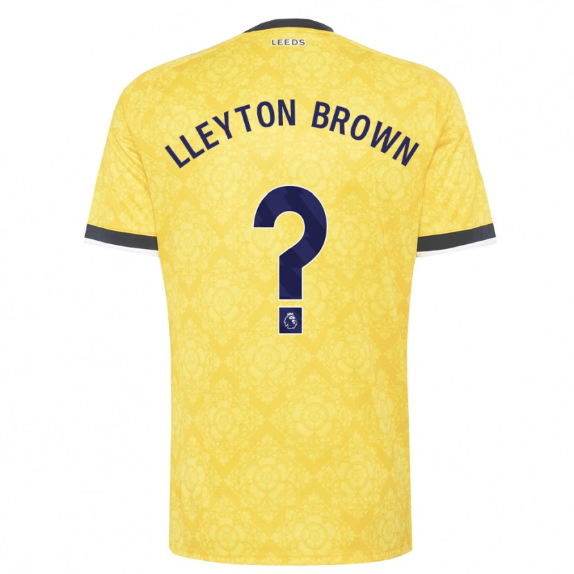 Danxen Kinder Lleyton Brown #0 Gelb Weiß Schwarz Auswärtstrikot Trikot 2026/27 T-Shirt Schweiz