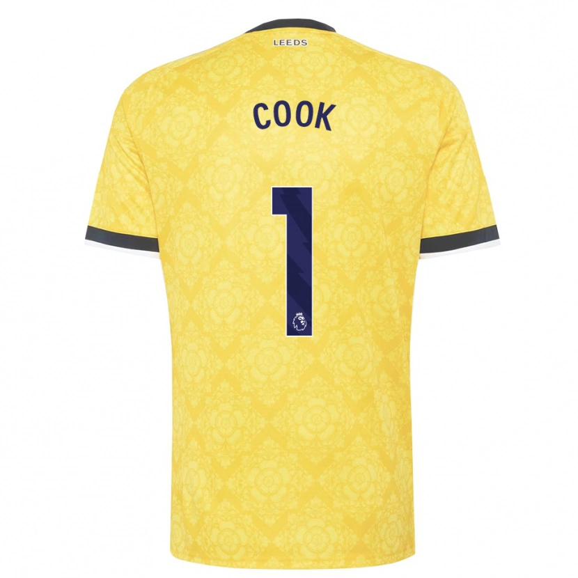 Danxen Kinder Robbie Cook #1 Gelb Weiß Schwarz Auswärtstrikot Trikot 2026/27 T-Shirt Schweiz