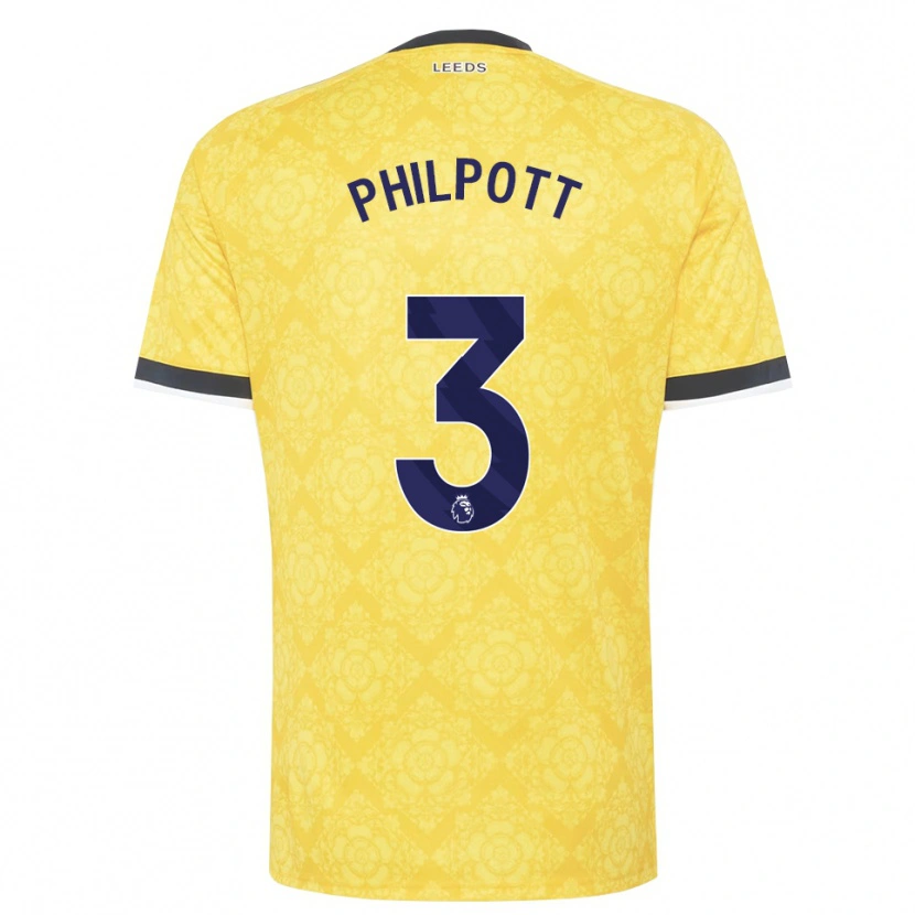 Danxen Kinder Louie Philpott #3 Gelb Weiß Schwarz Auswärtstrikot Trikot 2026/27 T-Shirt Schweiz