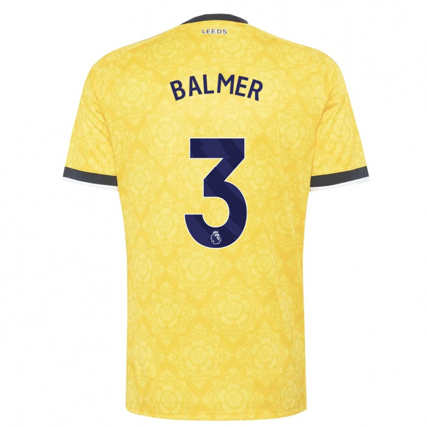 Danxen Kinder Liam Balmer #3 Gelb Weiß Schwarz Auswärtstrikot Trikot 2026/27 T-Shirt Schweiz
