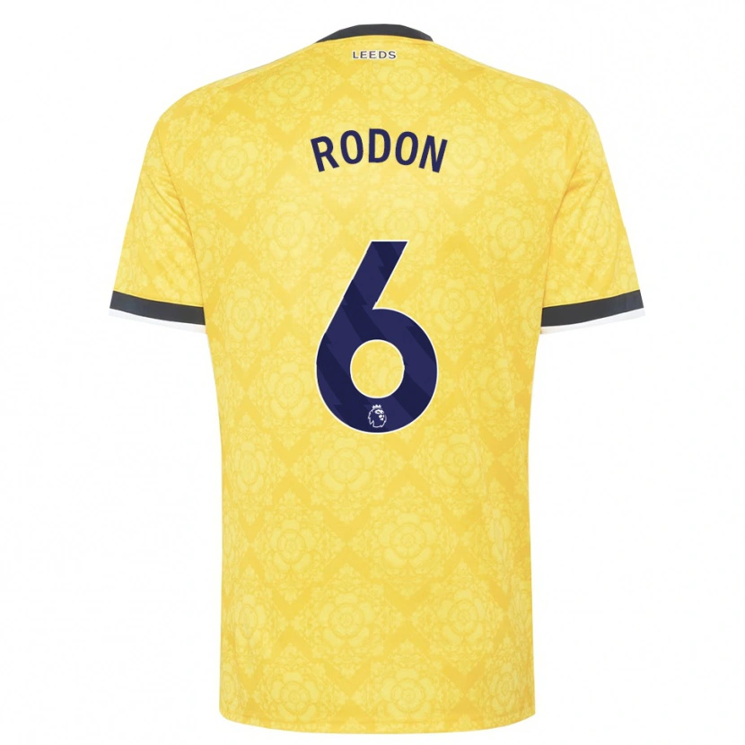 Danxen Kinder Joe Rodon #6 Gelb Weiß Schwarz Auswärtstrikot Trikot 2026/27 T-Shirt Schweiz