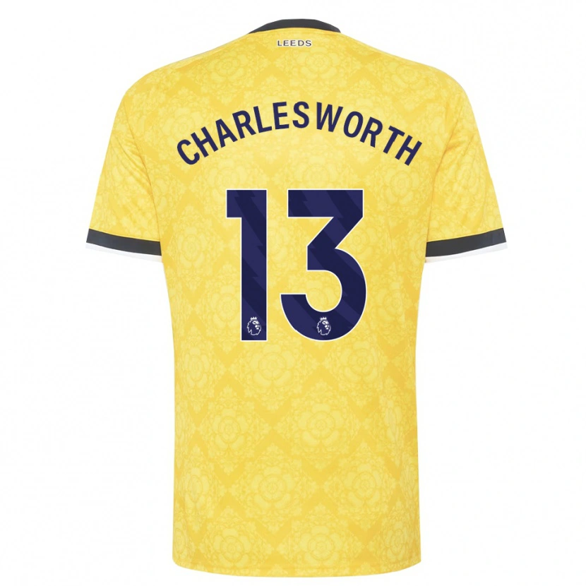 Danxen Kinder Millie Robshaw-Charlesworth #13 Gelb Weiß Schwarz Auswärtstrikot Trikot 2026/27 T-Shirt Schweiz