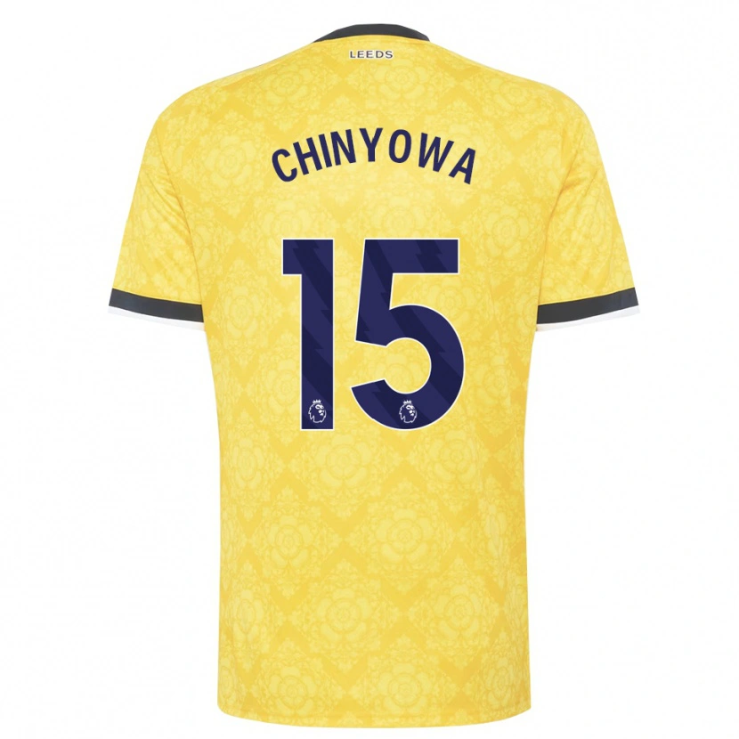 Danxen Kinder Taku Chinyowa #15 Gelb Weiß Schwarz Auswärtstrikot Trikot 2026/27 T-Shirt Schweiz