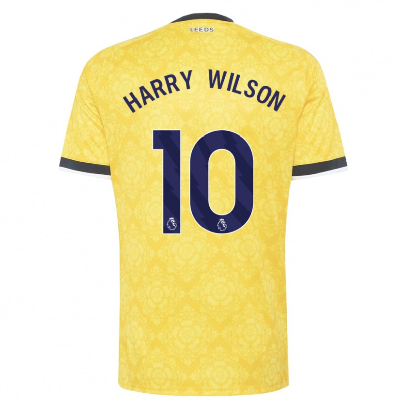 Danxen Kinder Harry Wilson #10 Gelb Weiß Schwarz Auswärtstrikot Trikot 2026/27 T-Shirt Schweiz