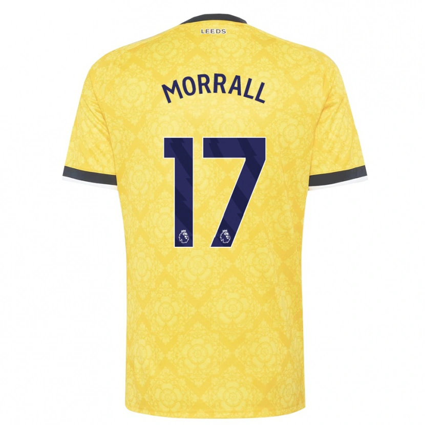 Danxen Kinder Kai Morrall #17 Gelb Weiß Schwarz Auswärtstrikot Trikot 2026/27 T-Shirt Schweiz