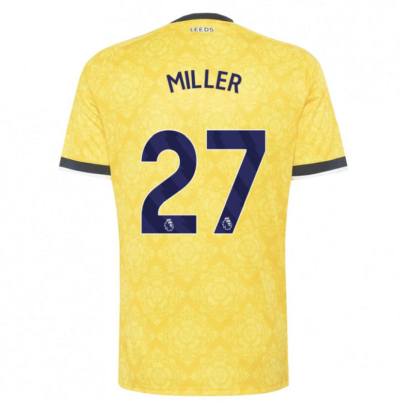 Danxen Kinder Amari Miller #27 Gelb Weiß Schwarz Auswärtstrikot Trikot 2026/27 T-Shirt Schweiz