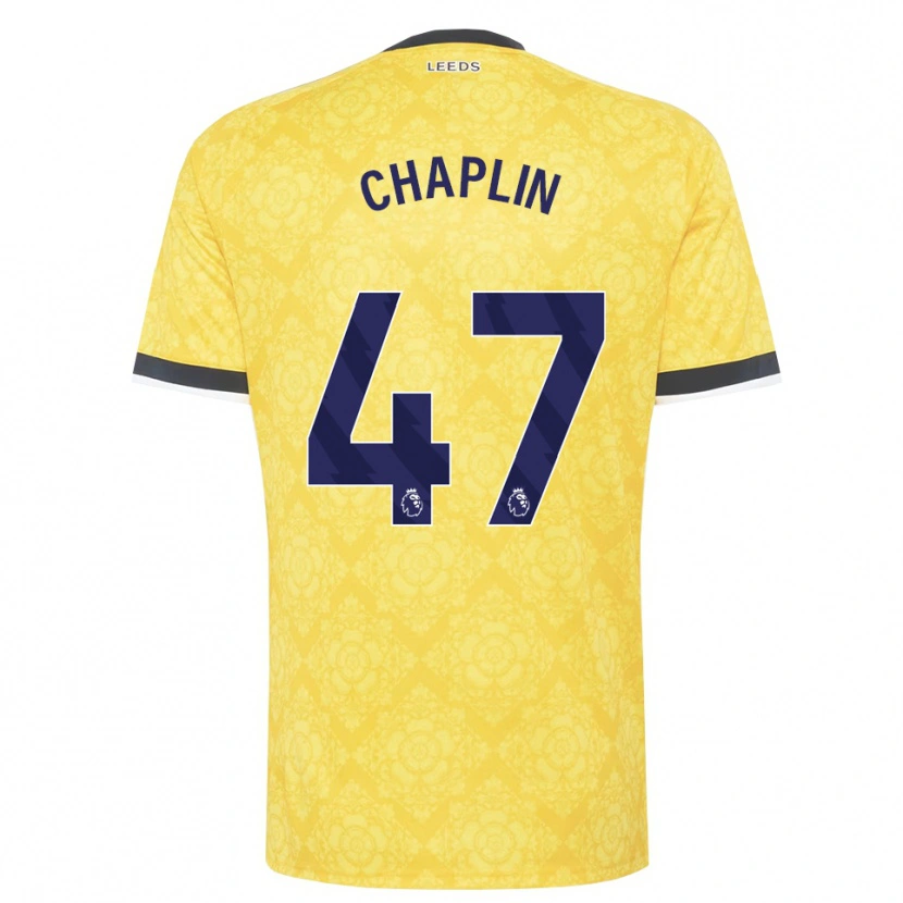 Danxen Kinder Rhys Chadwick #47 Gelb Weiß Schwarz Auswärtstrikot Trikot 2026/27 T-Shirt Schweiz